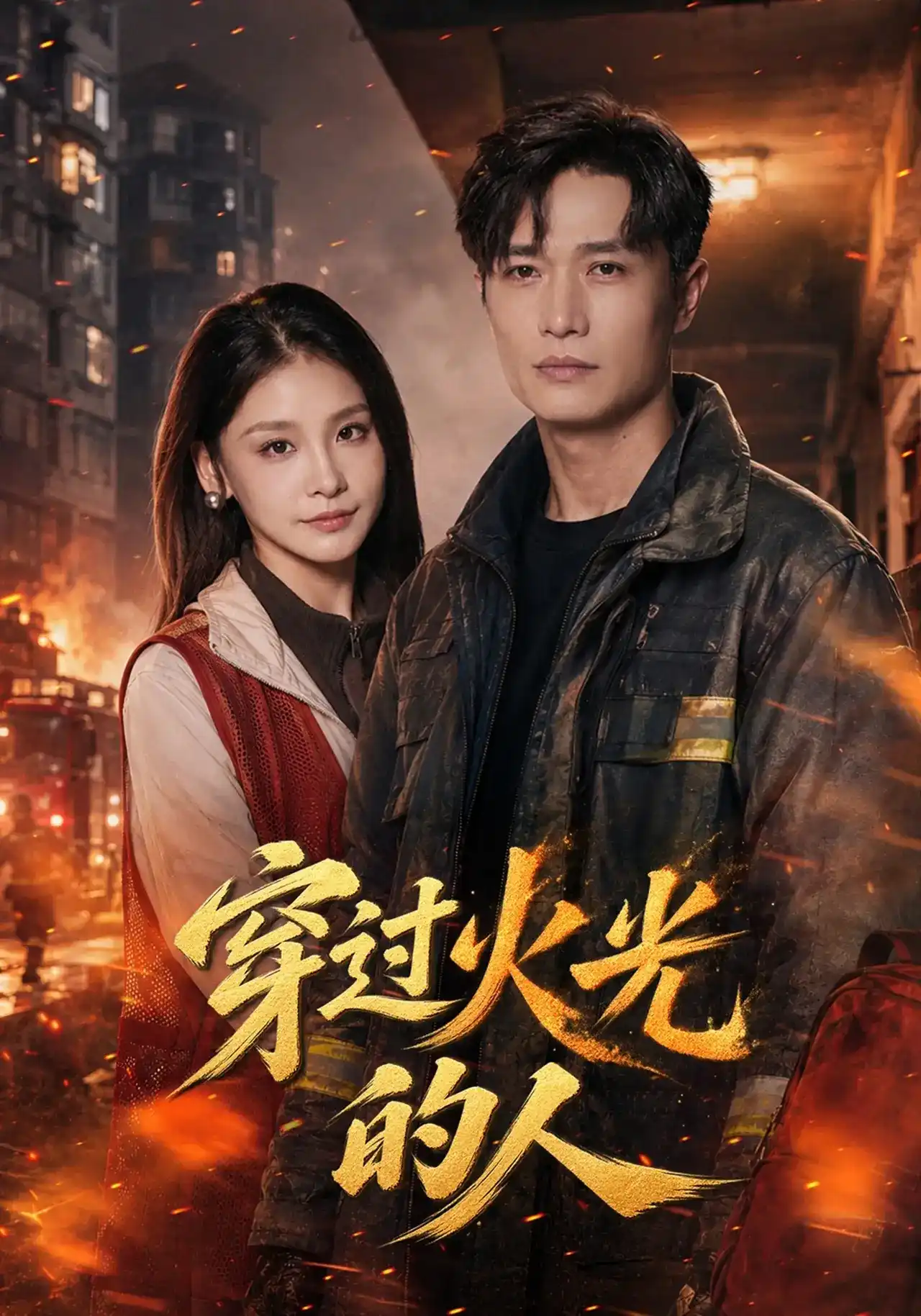 短剧《穿过火光的人》海报