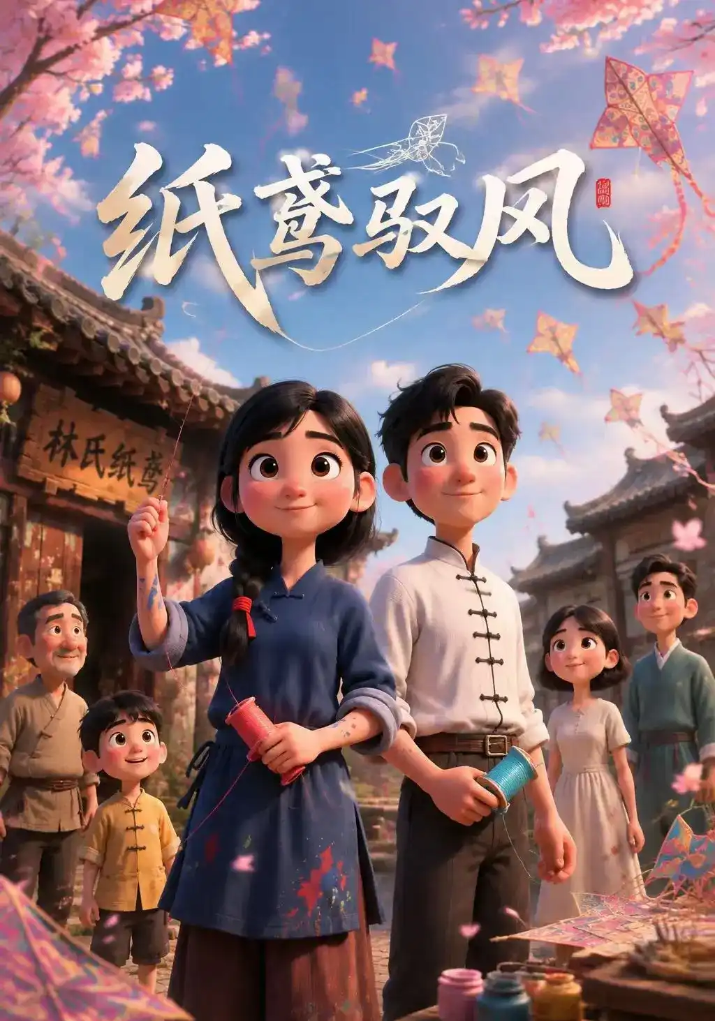 短剧《纸鸢驭风》海报