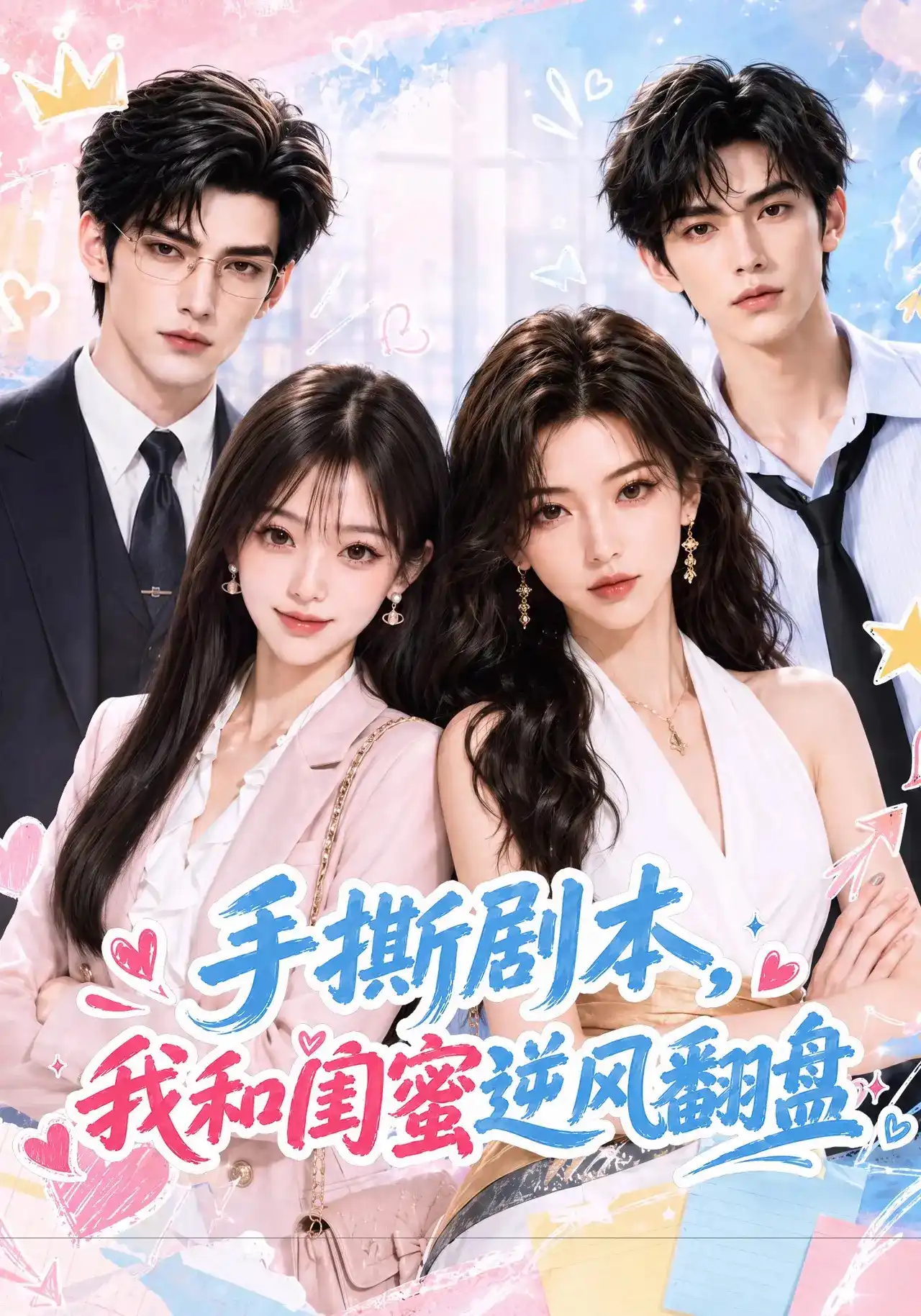短剧《手撕剧本，我和闺蜜逆风翻盘》海报