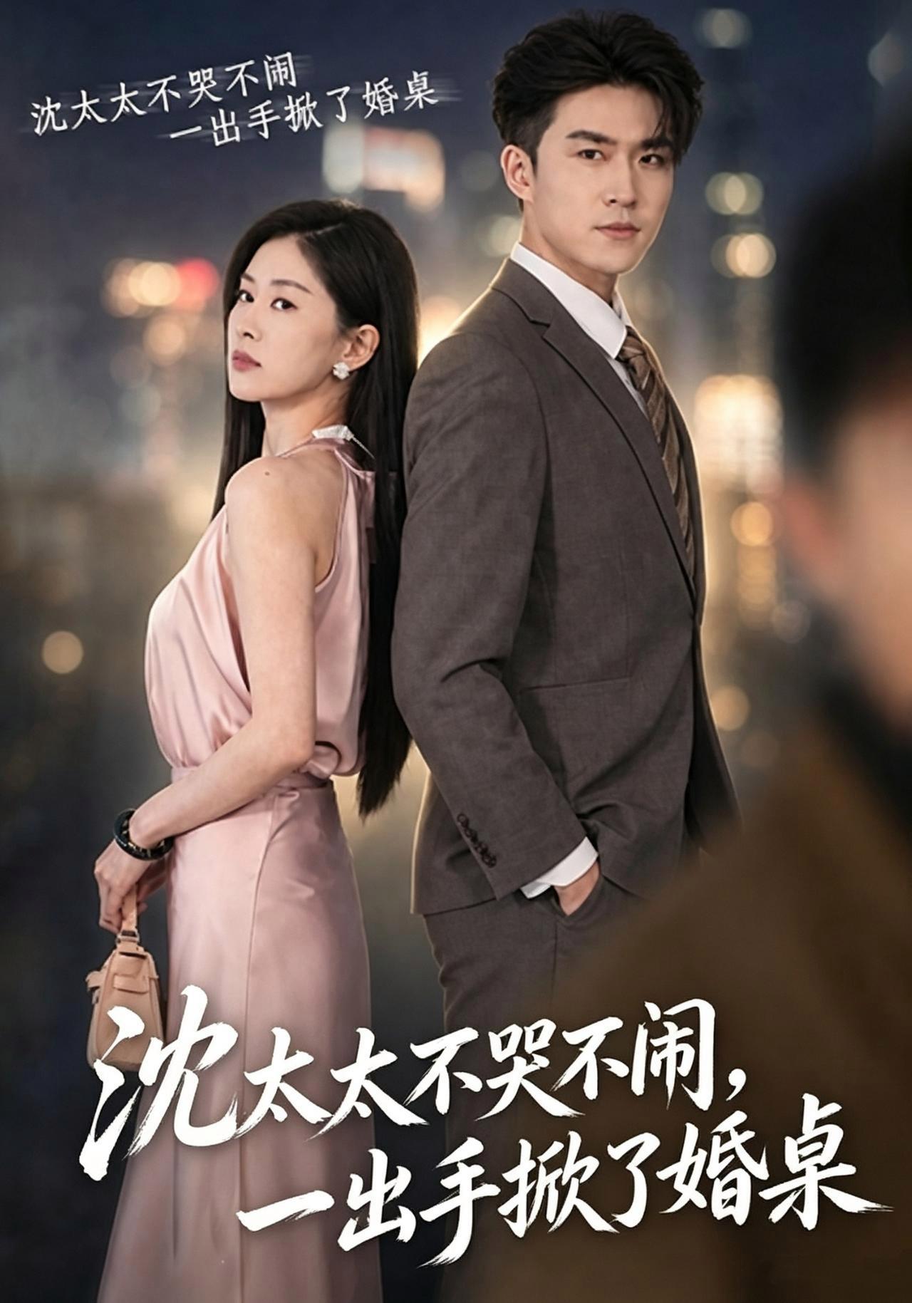 短剧《沈太太不哭不闹，一出手掀了婚桌》海报