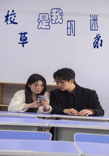 短剧《校草是我的迷弟》海报