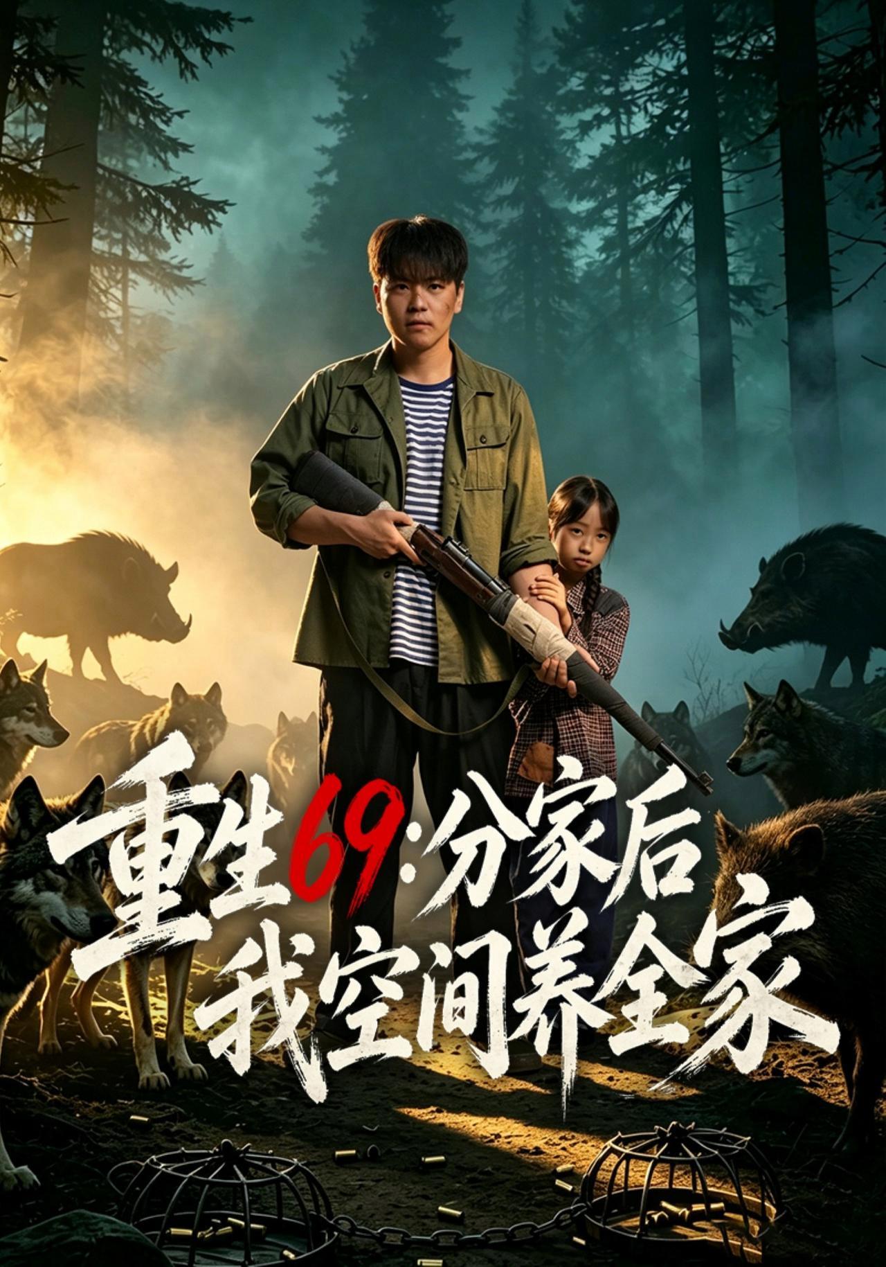 短剧《重生69：分家后我空间养全家》海报
