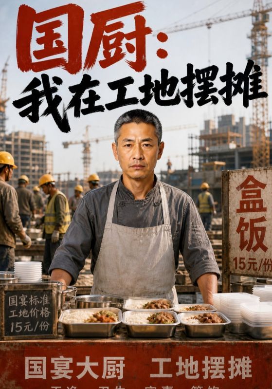短剧《国厨：我在工地摆摊》海报