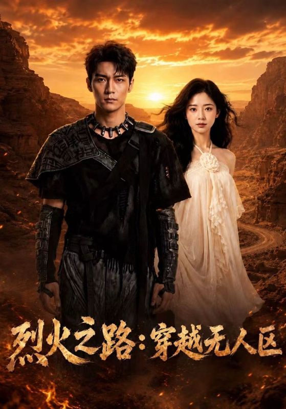 短剧《烈火之路：穿越无人区》海报