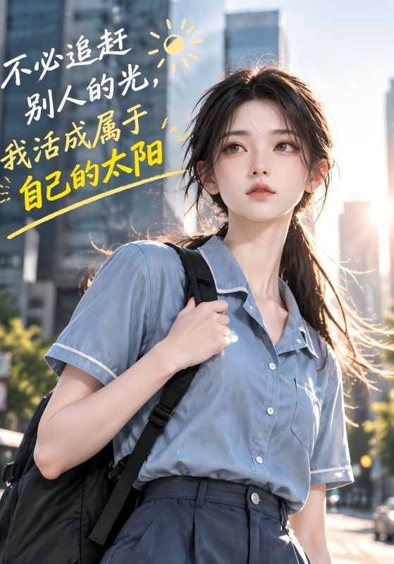 短剧《不必追赶别人的光，我活成属于自己的太阳》海报