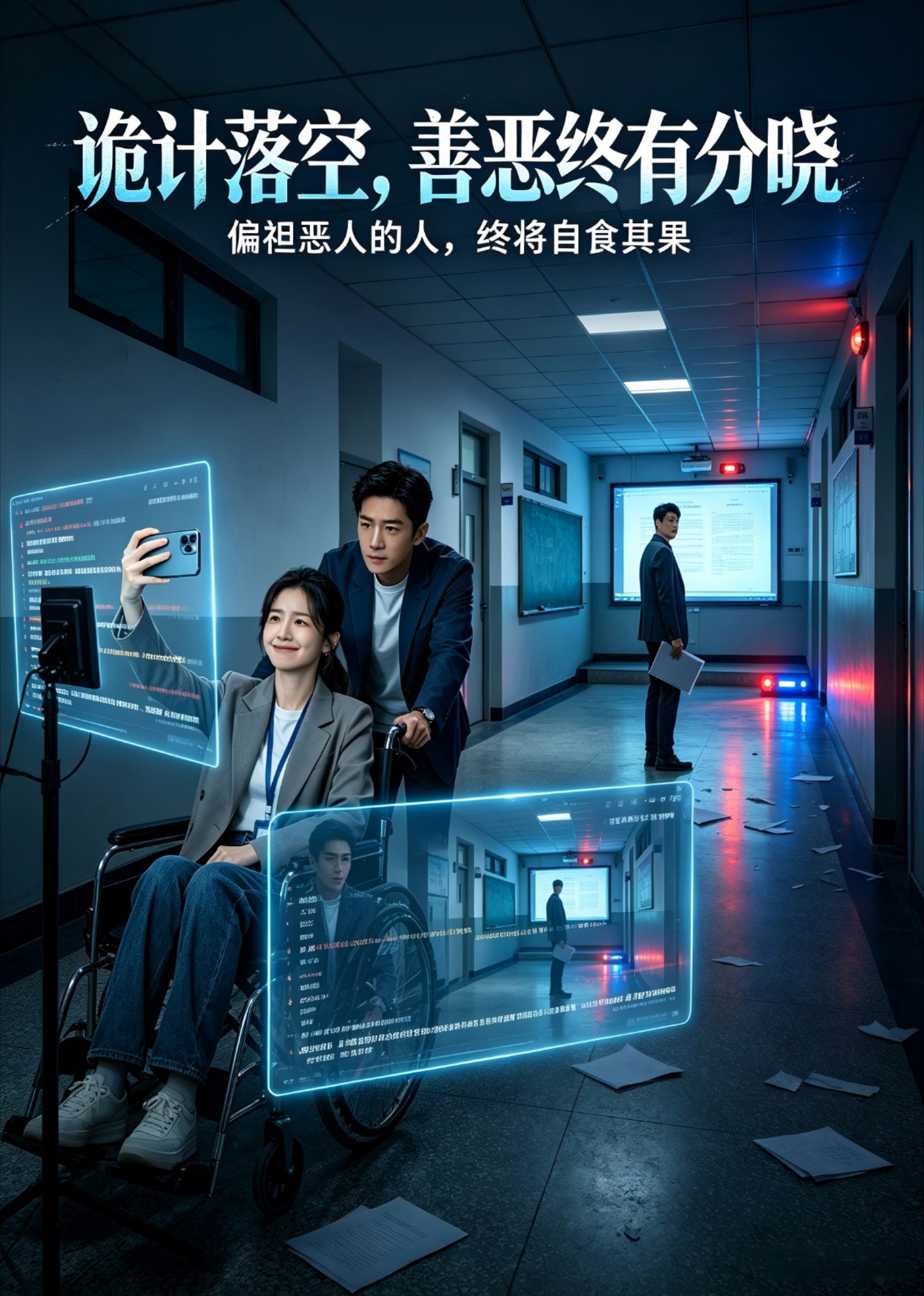 短剧《诡计落空，善恶终有分晓》海报