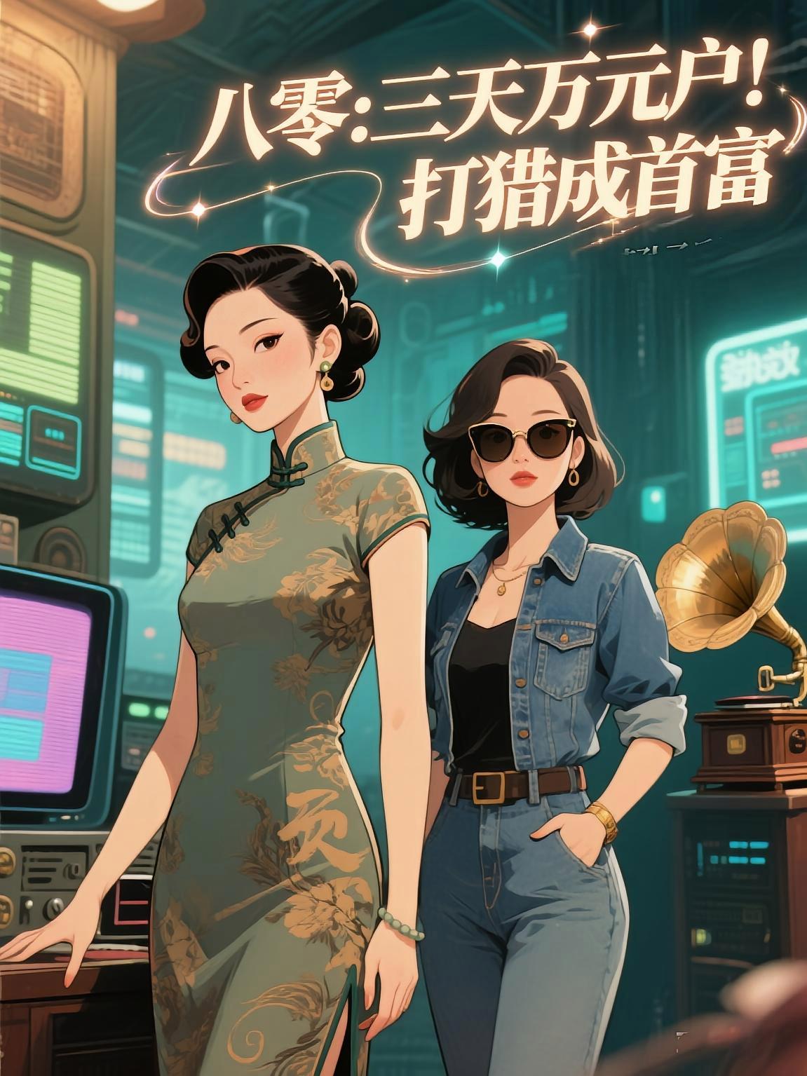 短剧《八零：三天万元户！打猎成首富》海报