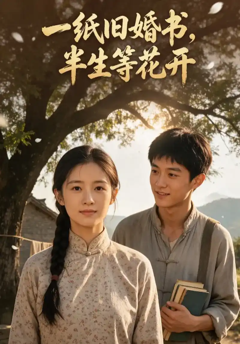 短剧《一纸旧婚书，半生等花开》海报