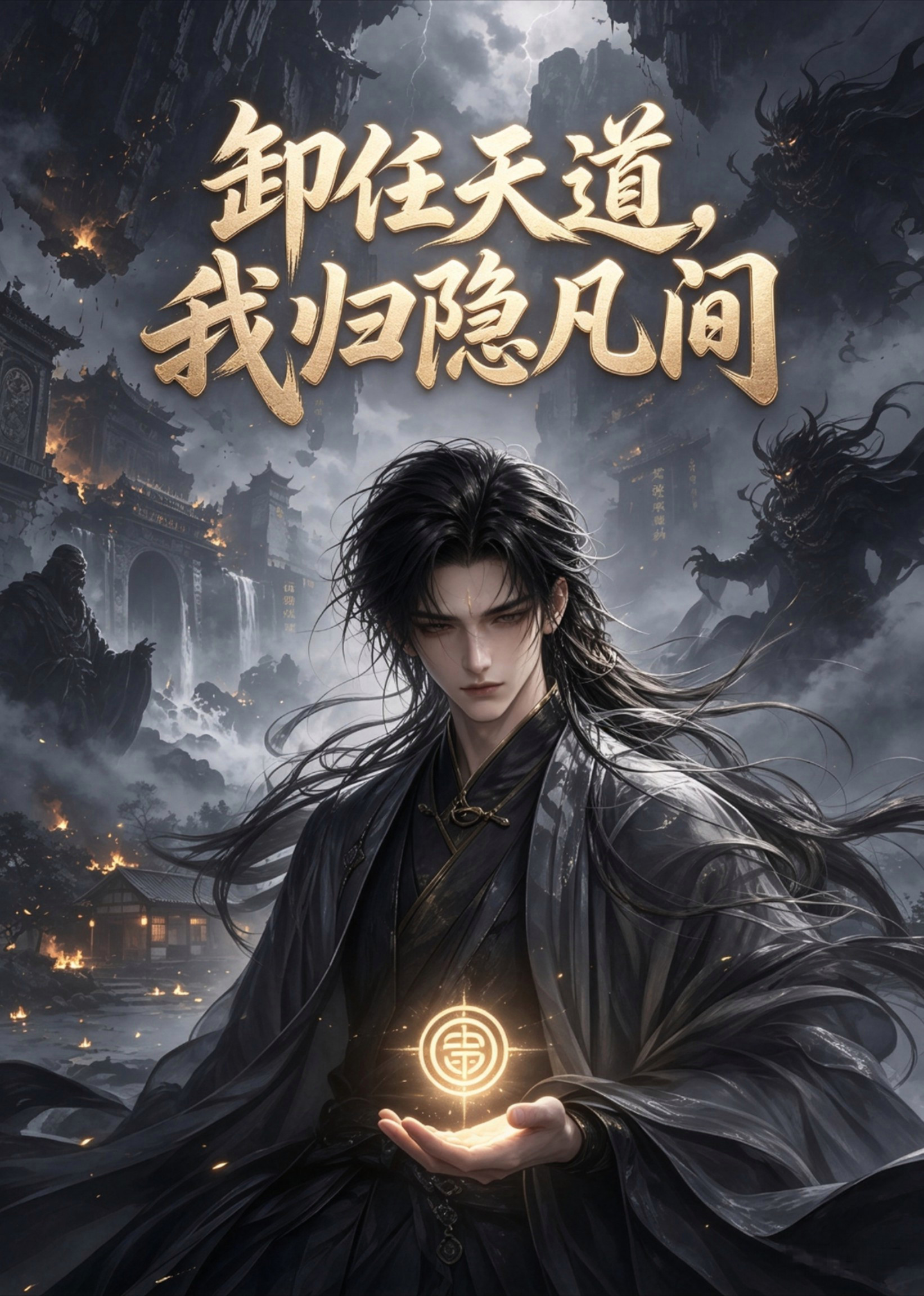 短剧《卸任天道，我归隐凡间》海报