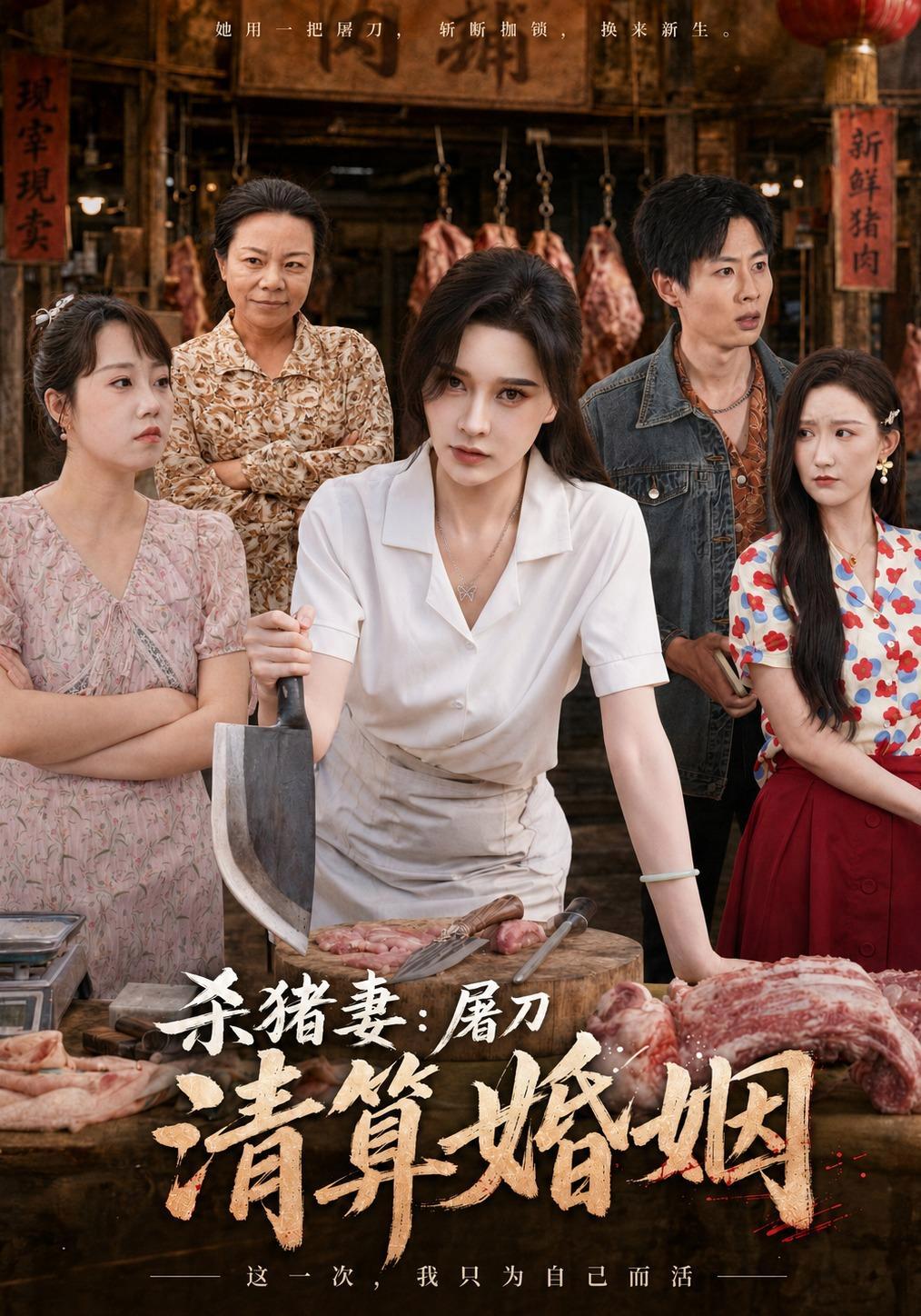 短剧《杀猪妻：屠刀清算婚姻》海报